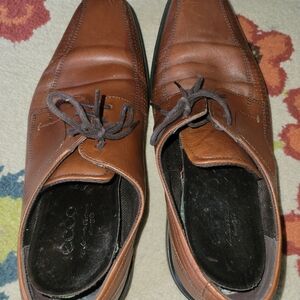 Ecco Men's Tan Leather Oxfords